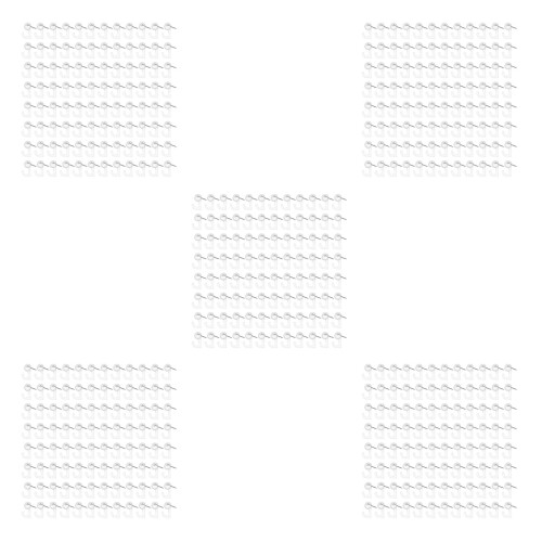 500Pcs Transparent Plastic Pushpin Hooks for Home Office Cork Boards 1