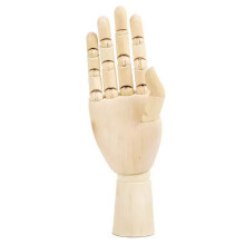 Hölzernes Handmodell, Handfiguren, Drehbares Gelenk, Zeichnung, Skizze, Schaufensterpuppe, Miniaturen, Schreibtisch, Raumdekoration, 10 Zoll