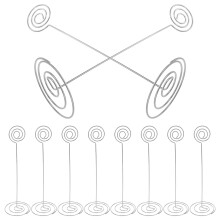 30Stk Silberne Metall Tischkarten- Und Fotoclips Für Büro