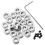 3Sets Metal Drill Bit Stop Collar Set Silver Compact Shaft Fixing Ring 3