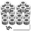3Sets Metal Drill Bit Stop Collar Set Silver Compact Shaft Fixing Ring 2