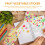 4Sheets Assorted Color Cartoon Fruit Vegetable Stickers Kids 3D Decals 6