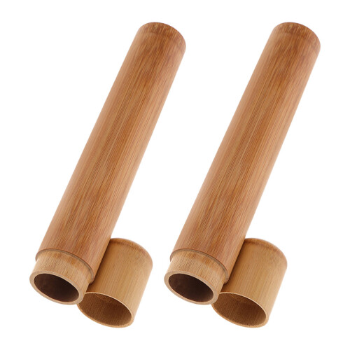 4Stk Elegante Bambus Zigarrenhülle Mit Feuchtigkeitsdichtem Verschluss 2
