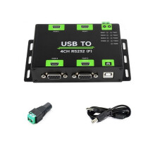 Industriële Geïsoleerde USB Naar 4CH RS232-Converter USB Naar Seriële Adapter FT4232HL Chip Wind/Linux/Android, RS232 Vrouwelijke Poort