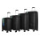 (One Size, Black) XPLR Polypropylene Hardshell 8 Wheeled Suitcase (Pack of 4) 1