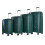 (One Size, Green) XPLR Polypropylene Hardshell 8 Wheeled Suitcase (Pack Of 4) 1