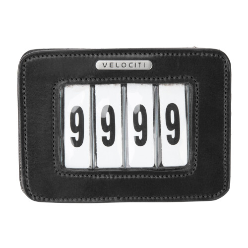 (One Size, Black) Velociti Leather 4 Number Holder