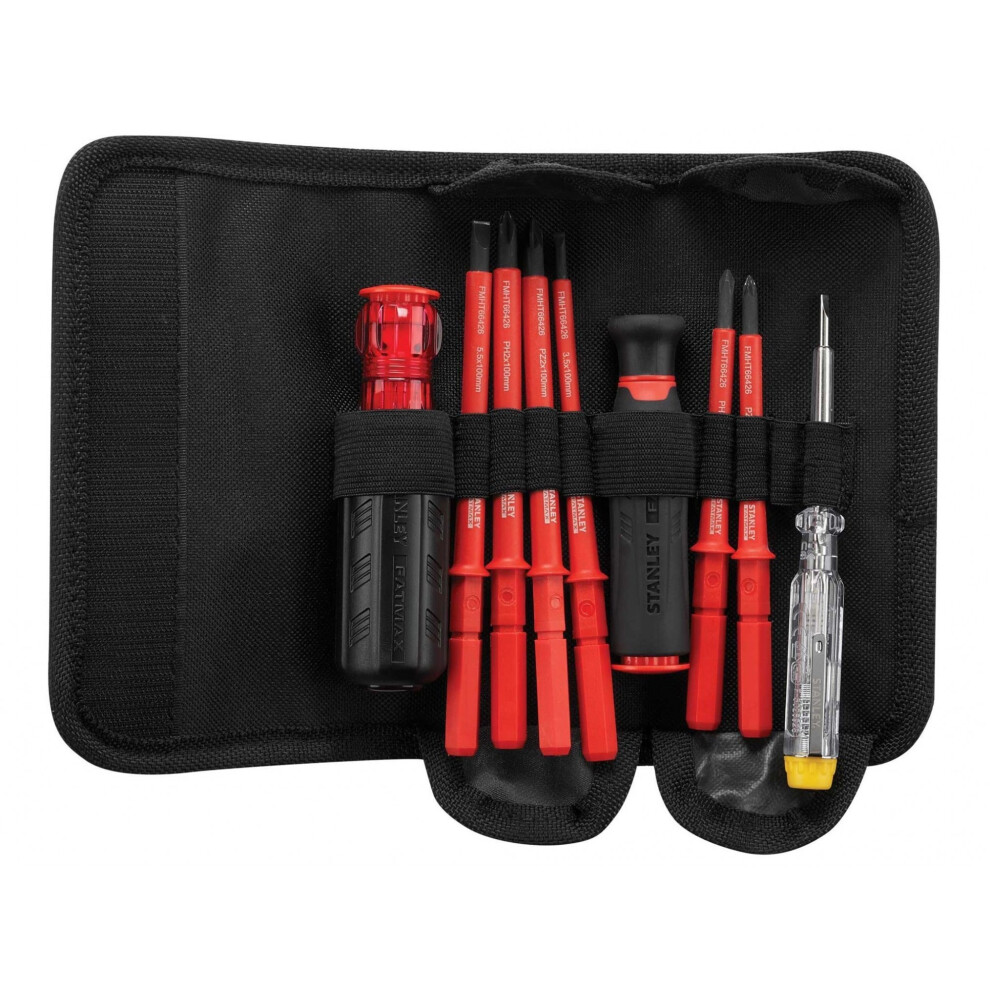 Stanley Hand Tools Vde Multi-Bit Screwdriver Set, 10 Piece 5063918156363