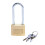 Locksmyth Brass Long Shackle Keyed Padlock 1