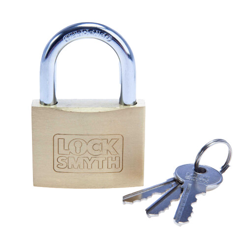 (30mm, Brass) Locksmyth Brass Padlock 1