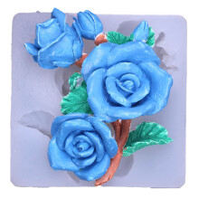 Rozen Hart Wreath Siliconen Mold voor Chocolade en Cake Decoratie