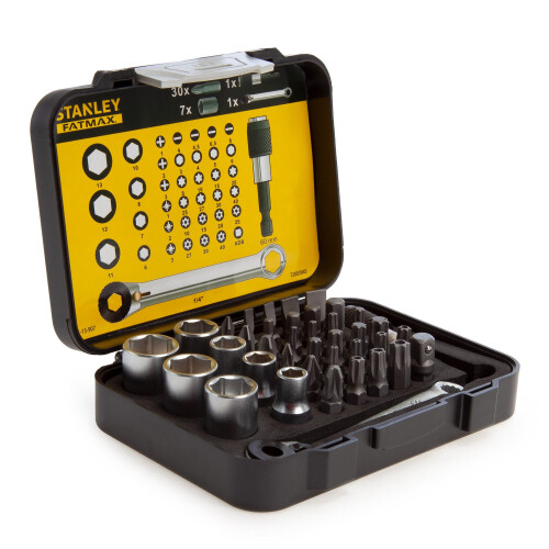 STANLEY Stanley 1/4 Drive Socket & Spanner Set (Pack of 39)