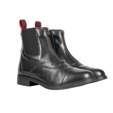 (6 UK, Black) Hy Womens/Ladies ProPriverno Davanti Zip Jodhpur Boots