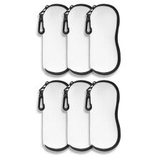 Sublimation Sunglasses Case Blanks Set,Neoprene Sunglasses Case Soft for Sublimation Blanks Sunglasses Case 6PCS