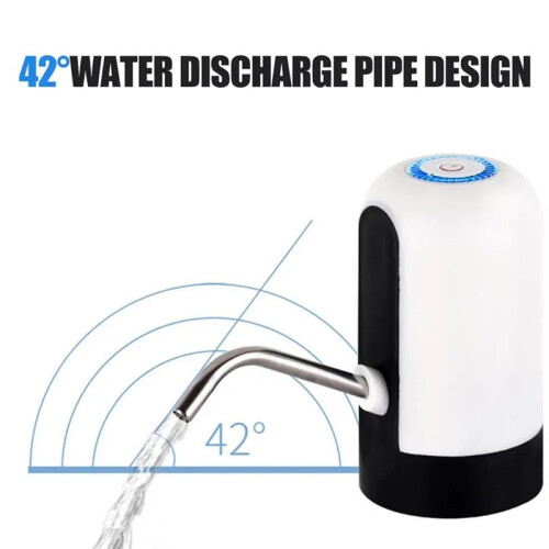 White/Black Water Bottle Pump USB Charging Auto  Drinking Dispenser Charging One Click Auto  Drink Pump