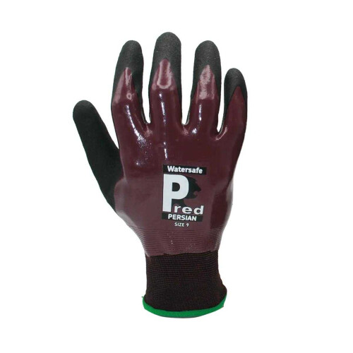 (9, Black/Maroon) Predator Persian Watersafe Safety Gloves 1