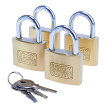 Locksmyth Keyed Padlock (Pack of 4)