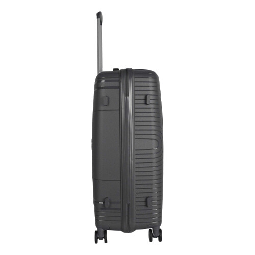(32in, Grey) Public Dealz Polypropylene Hardshell Luggage Set 1