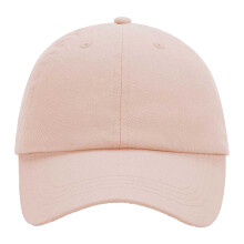 (One Size, Peach) Beechfield Childrens/Kids 6 Panel Low Profile Baseball Cap