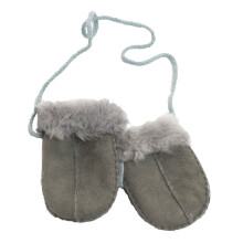 (One size, Grey) Eastern Counties Leather Baby Sheepskin Mittens