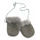 (One size, Grey) Eastern Counties Leather Baby Sheepskin Mittens 1
