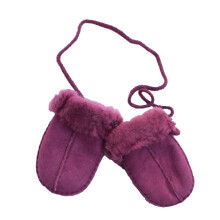 (One size, Purple) Eastern Counties Leather Baby Sheepskin Mittens