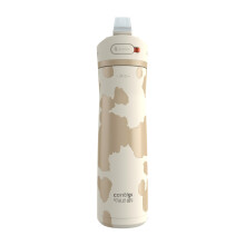 Contigo x Ally Love Jackson Chill 2.0, Edelstahl, auslaufsichere Wasserflasche mit AutoPop-Deckel, BPA-frei, 24oz, Oatmilk
