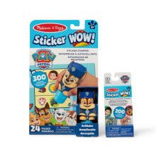 Melissa & Doug Sticker Wow! PAW Patrol Chase Bundle: 24 Pages, 500 Stickers, Mini Pad, Arts and Crafts