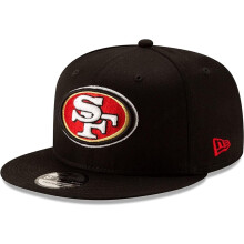 Gorra Ajustable Snapback New Era NFL 9FIFTY - Un Tamaño (San Francisco 49ers - Negro)