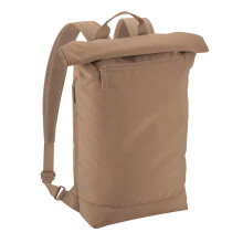 (One Size, Hazelnut) Bagbase Simplicity Lite Roll Top Backpack