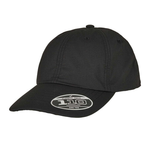 (One Size, Black) Flexfit 110 Cool & Dry Mini Pique Cap