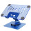 Suporte Giratório para Tablet 360 Ajustável, Suporte de Mesa Portátil em Acrílico para Tablets de Até 12,9 Polegadas, Azul 1