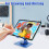 Suporte Giratório para Tablet 360 Ajustável, Suporte de Mesa Portátil em Acrílico para Tablets de Até 12,9 Polegadas, Azul 3