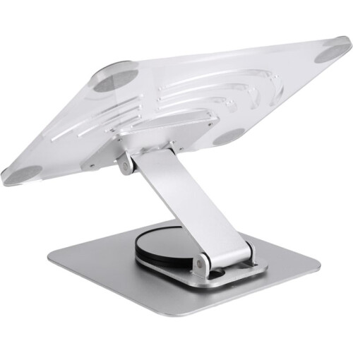 Suporte Giratório para Tablet 360 Ajustável, Suporte de Mesa Portátil em Acrílico para Tablets de Até 12,9 Polegadas, Branco 1