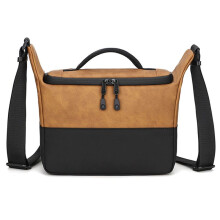 Professional Digital SLR Camera Bags Lens Photography Bag Waterproof Leather Shoulder Bag for // Camera A