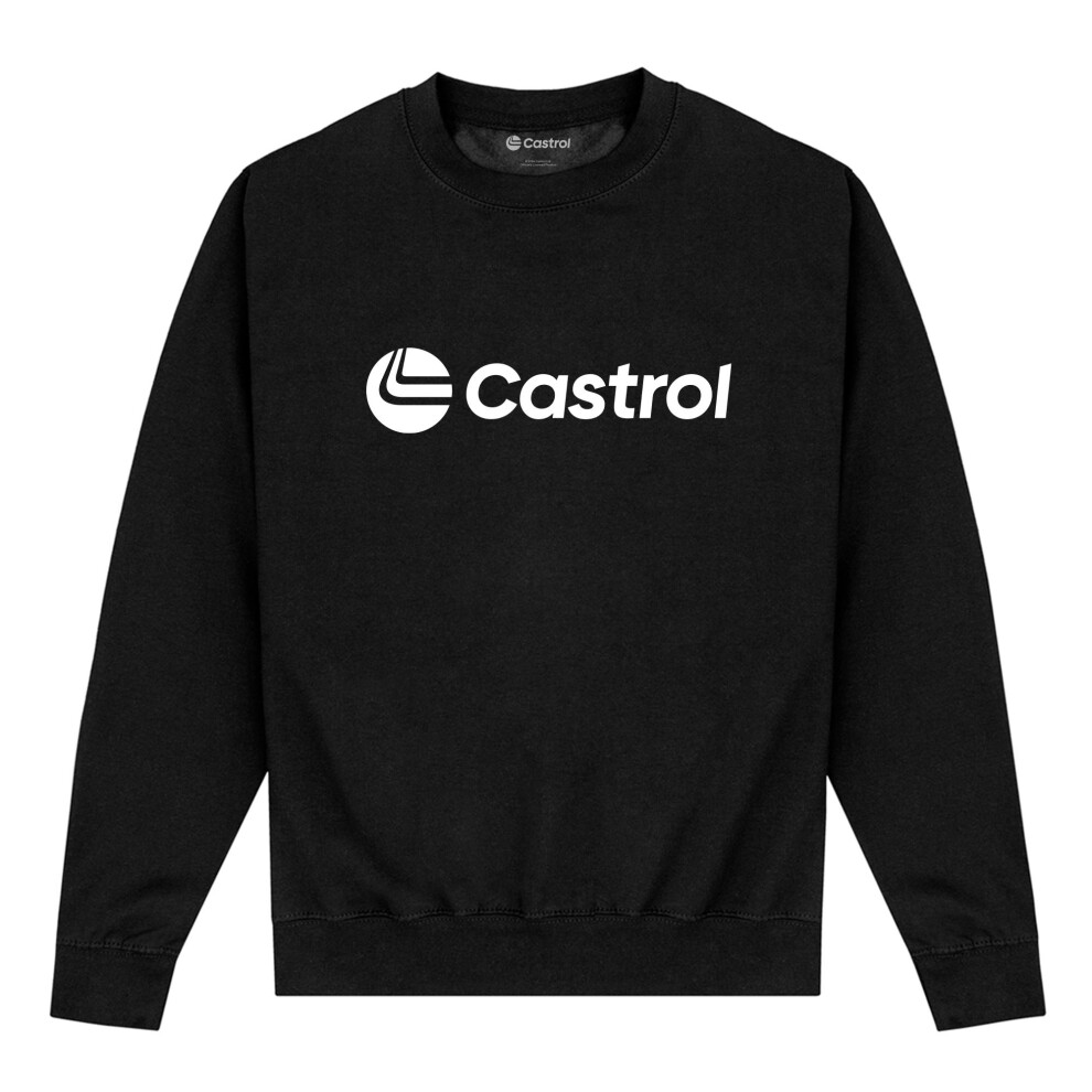 Castrol (Xl, Black) Unisex Adult Mono Sweatshirt