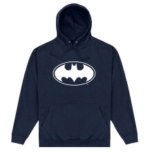 (5XL, Navy Blue) Batman Unisex Adult Monochrome Logo Hoodie