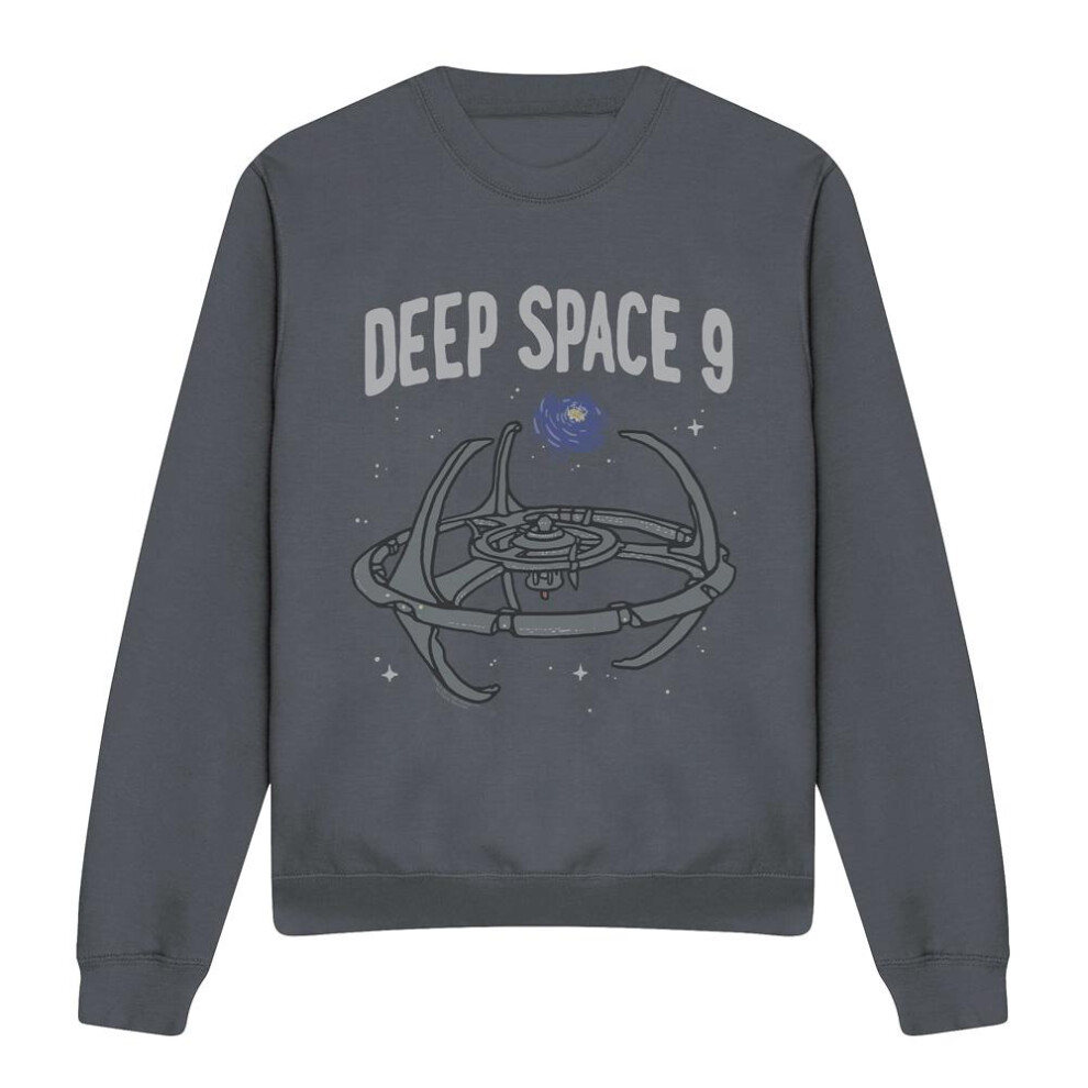 Star Trek (Xxl, Charcoal) Unisex Adult The Bajor Sweatshirt Multicoloured