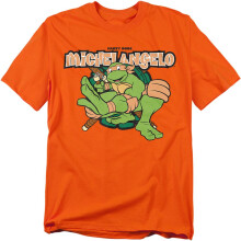 (3XL, Orange) Teenage Mutant Ninja Turtles Mens Party Dude Michelangelo T-Shirt