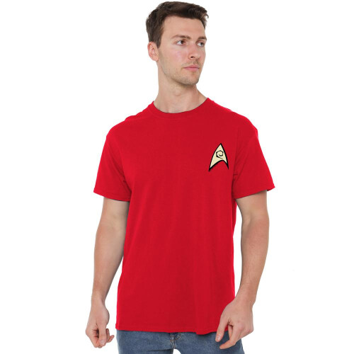 Star Trek (S, Red) Star Trek Mens Engineering Uniform T-Shirt 2