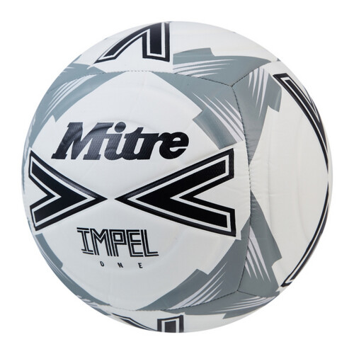 Mitre (3, White/Black/Grey) Mitre Impel One Football 1