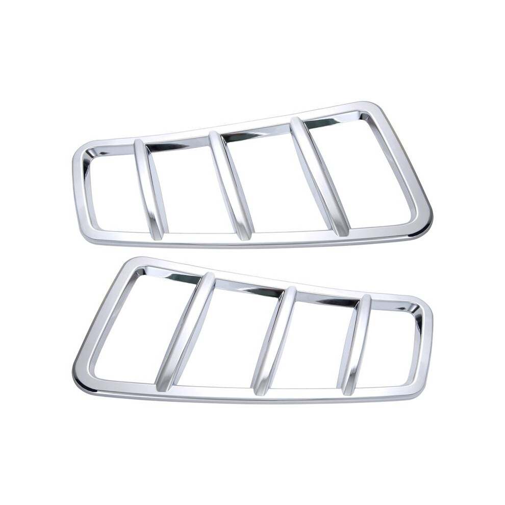 2Pcs Car Engine Hood Grille Air Vent Outlet Cover For W166 Gle Gls Ml Gl,Chrome 4712383066639