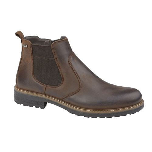 (12 UK, Brown) IMAC Mens Waxy Leather Boots