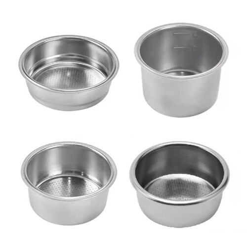 51mm Coffee Filter Basket Replacement Stainless Steel Suitable for Bottomless Filter Pots 4 Tools