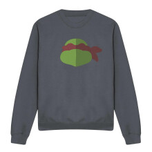 (XXL, Black) Teenage Mutant Ninja Turtles Unisex Adult Raphael Face Sweatshirt
