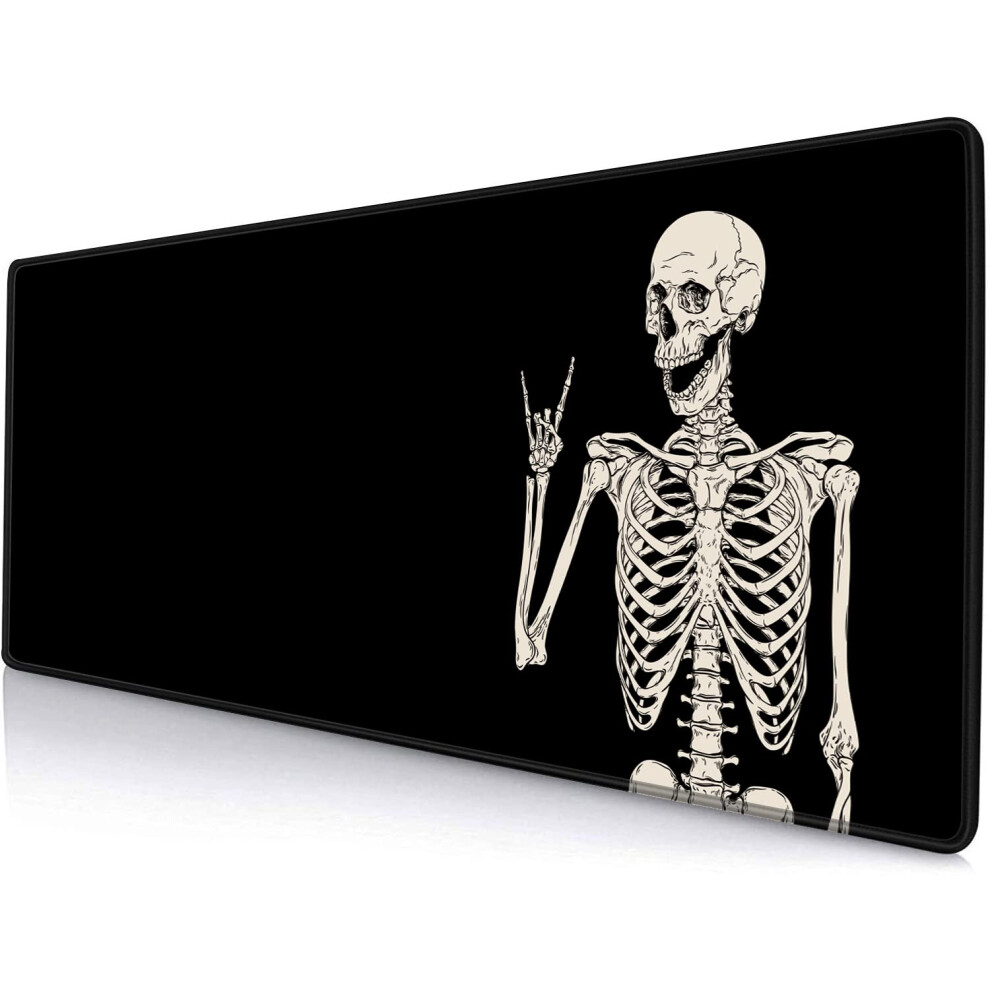 Sanwumian Gaming Mouse Pad, Large Mouse Pads For Desk, Non-Slip Rubber Base Mousepad, Keyboard Mouse Mat, Desk Pad With Stitched Edges, 31.5X11.8 Inch 745842704371