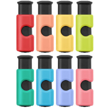 Mr. Pen- Beugels voor Broodzakken met Druk en Slot, 8 Stuks, Kleurrijke Kleuren