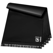POLYSELLS 50 stuks 19x24 Inch Zwarte Poly Mailers Verzend Enveloppen, Sterke Lijm, Waterdicht