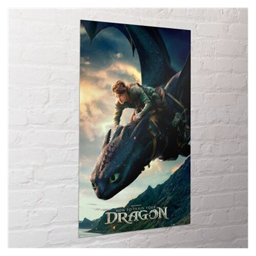 How To Train Your Dragon How To Train Your Dragon Live Action Toothless Paper Poster 2