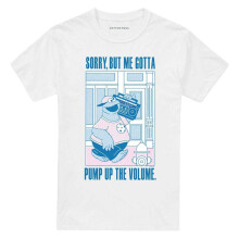(5XL, White) Sesame Street Unisex Adult Pump Up The Volume Cookie Monster T-Shirt